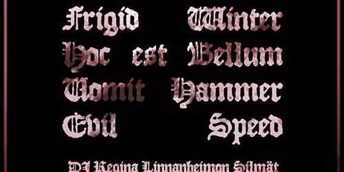 Cold Speed, Vomit & War