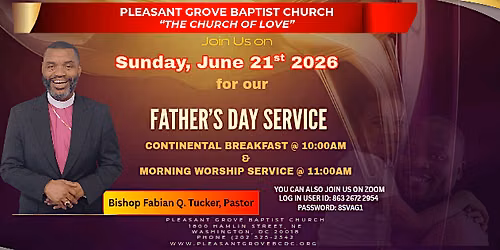 Pleasant Grove Baptist Church Father's Day Service