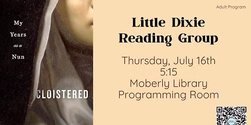 Little Dixie Reading Group - "Cloistered" by Catherine Coldstream