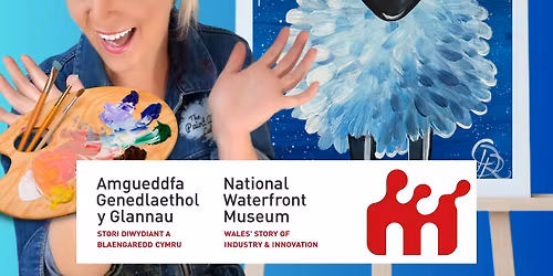 Family Paint Along at The National Waterfront Museum - Christmas Sheep