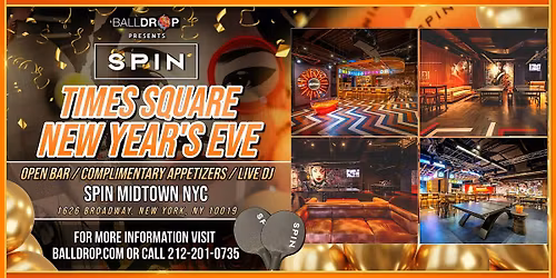 BallDrop.com Presents SPIN NY Times Square New Year's Eve