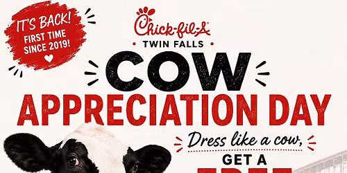 \ud83d\udc04 Cow Appreciation Day at Chick-fil-A Twin Falls \ud83d\udc04