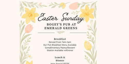 Easter at Bogey's