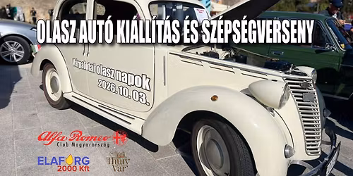 V. Olasz aut\u00f3 ki\u00e1ll\u00edt\u00e1s \u00e9s sz\u00e9ps\u00e9gverseny a V\u00e1rpalotai olasz napokon