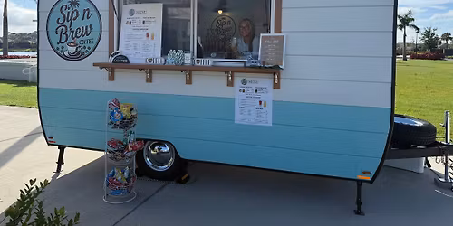 Sipnbrew coffee trailer at GT Bray Park every Sunday