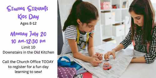 Sewing Servants Kids Day