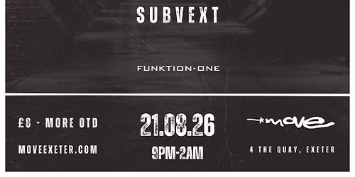 The Techno Tunnel | 21.08.26 | Exeter