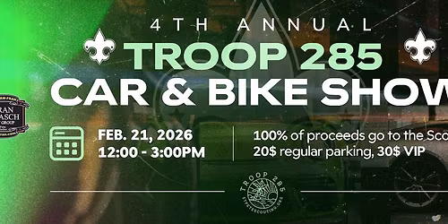 4th Annual Troop 285 Car & Bike Show