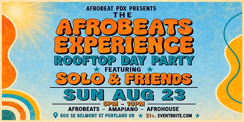 The Afrobeats Experience Rooftop Day Party