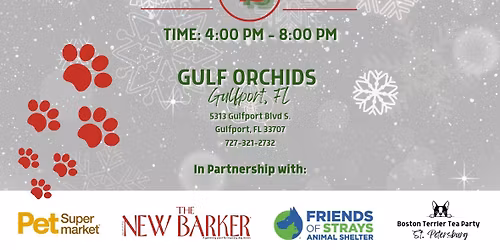 Paw & Petal \u2022 The New Barker, Pet Supermarket, Boston Terrier Tea Party St. Pete, Friends of Strays