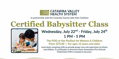Safe Kids Certified Babysitter Class