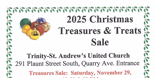 TSA's Annual Treasures & Treats Sale