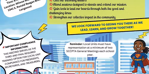 Join us for the SCCPTA General Meeting III & Training
