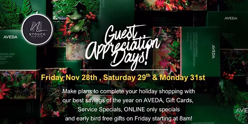 Holiday Guest Appreciation Days