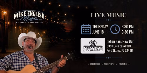 LIVE MUSIC at Indian Pass Raw Bar 