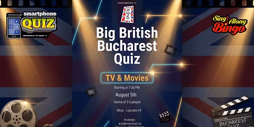 TV and Movies Speed Quiz PLUS Sing-Along Bingo! August 5th