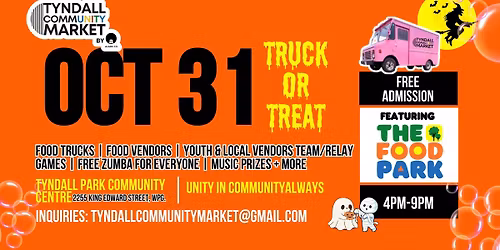 Tyndall Community Market's Halloween Special: Truck or TrEAT - Oct. 31