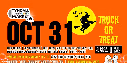 Tyndall Community Market's Halloween Special: Truck or TrEAT - Oct. 31