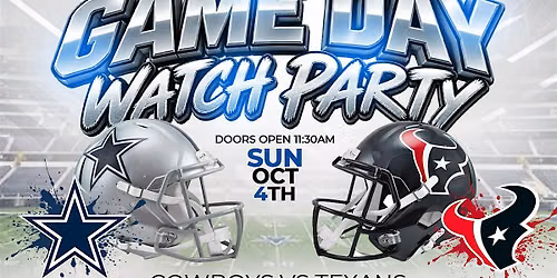 NFL GAME DAY @ STONE WATER -- COWBOYS VS TEXANS