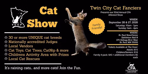 Allbreed CFA Cat Show - Minnesota