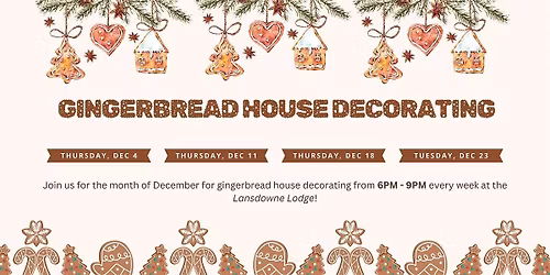 December Weekly Gingerbread House Decorating
