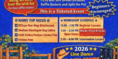 NAWS Line Dance Workshop Fundraiser!