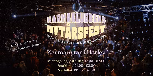 Nyt\u00e5rsaften \/\/ Karmaklubben \u2022 Herlev \/\/ Onsdag d. 31. december