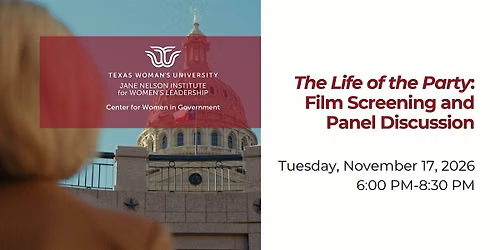 The Life of the Party: Film Screening and Panel Discussion