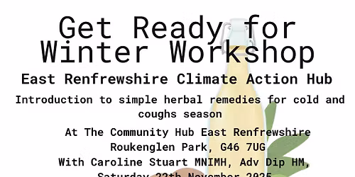 Get Ready for Winter, please email shirley.ashe@va-er.org.uk to book a space