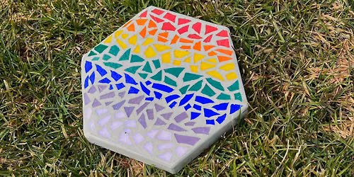 Family Glass Studio Class (Ages 5+) - Mosaic Garden Tile 7\/25