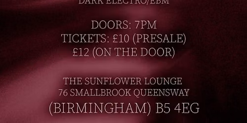 vedawave & Lord Gen'o | Darkest Party, The Sunflower Lounge, Birmingham