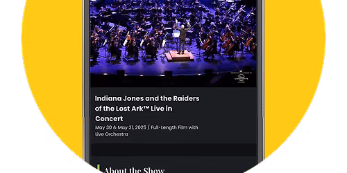 Indiana Jones and the Raiders of the Lost Ark In Concert at Meridian Hall - Toronto
