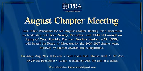 FPRA Pensacola August Chapter Meeting