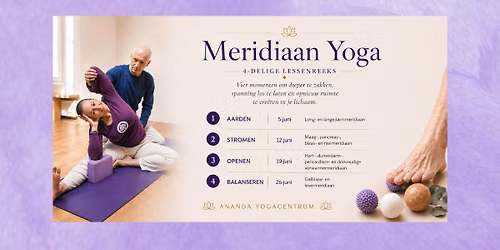 Nieuwe 4-delige reeks Meridiaan Yoga