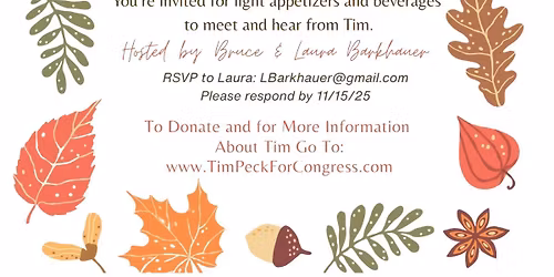 Meet & Greet with Dr. Tim Peck!