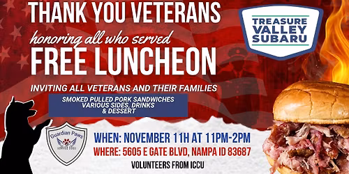 Veterans Day Free Luncheon
