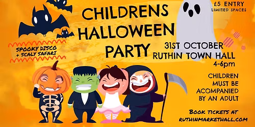 Kids Halloween Disco + Scaly Safari + Menter Iaith