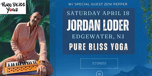 Jordan Loder EDGEWATER, NJ April 18, 2026 Kirtan, Dance Journey, Yoga Nidra