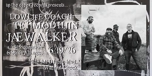 Jaewalker with Tehmodhjin and Low Life Coach at Up The Creek Records
