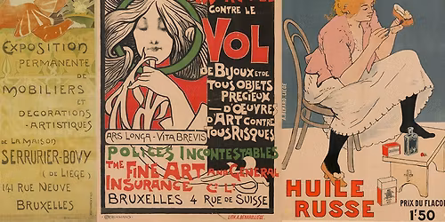 \u2728 Conf\u00e9rence "La Belle Epoque, l'\u00e2ge d'or de l'affiche li\u00e9geoise" \u2728