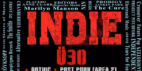 INDIE Ü30 + Gothic & Post Punk (Area 2) — Böcklerstr. 30/31, 38102 Braunschweig, Germany