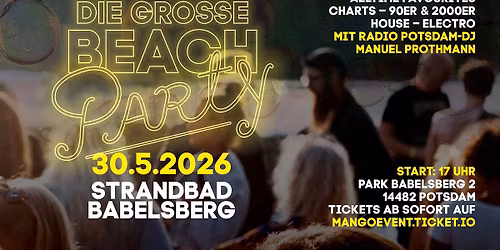 Die gro\u00dfe Beachparty 2026 \u00b7 Strandbad Babelsberg