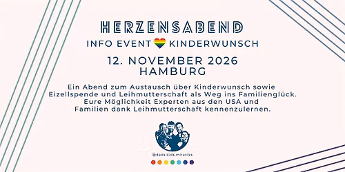 \u2661 Herzensabend Kinderwunsch \u2661 Hamburg