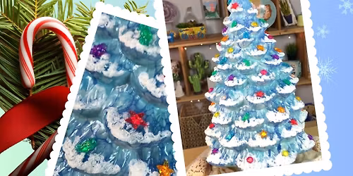 Vintage Christmas Tree with a Seaside Twist