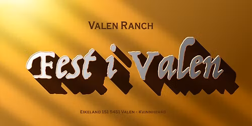 FEST I VALEN  - og  Rock'n Bolle 2026