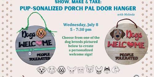 Pup-sonalized Porch Pal with Melinda