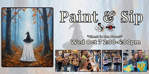 Paint & Sip in Eugene, Oregon  \u201cGhost in the Forest\u201d