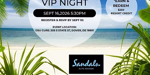 Escape to paradise: Sandals VIP night with CW Weds