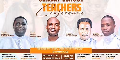 Sunday School Teachers Conference