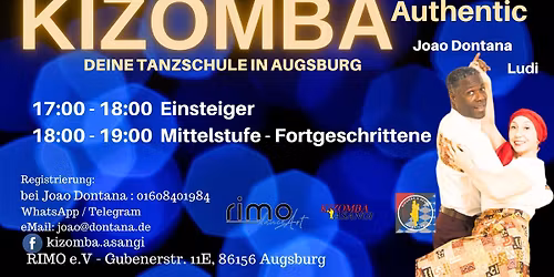 KIZOMBA PAAR-TANZKURSE AM SONNTAG IN AUGSBURG